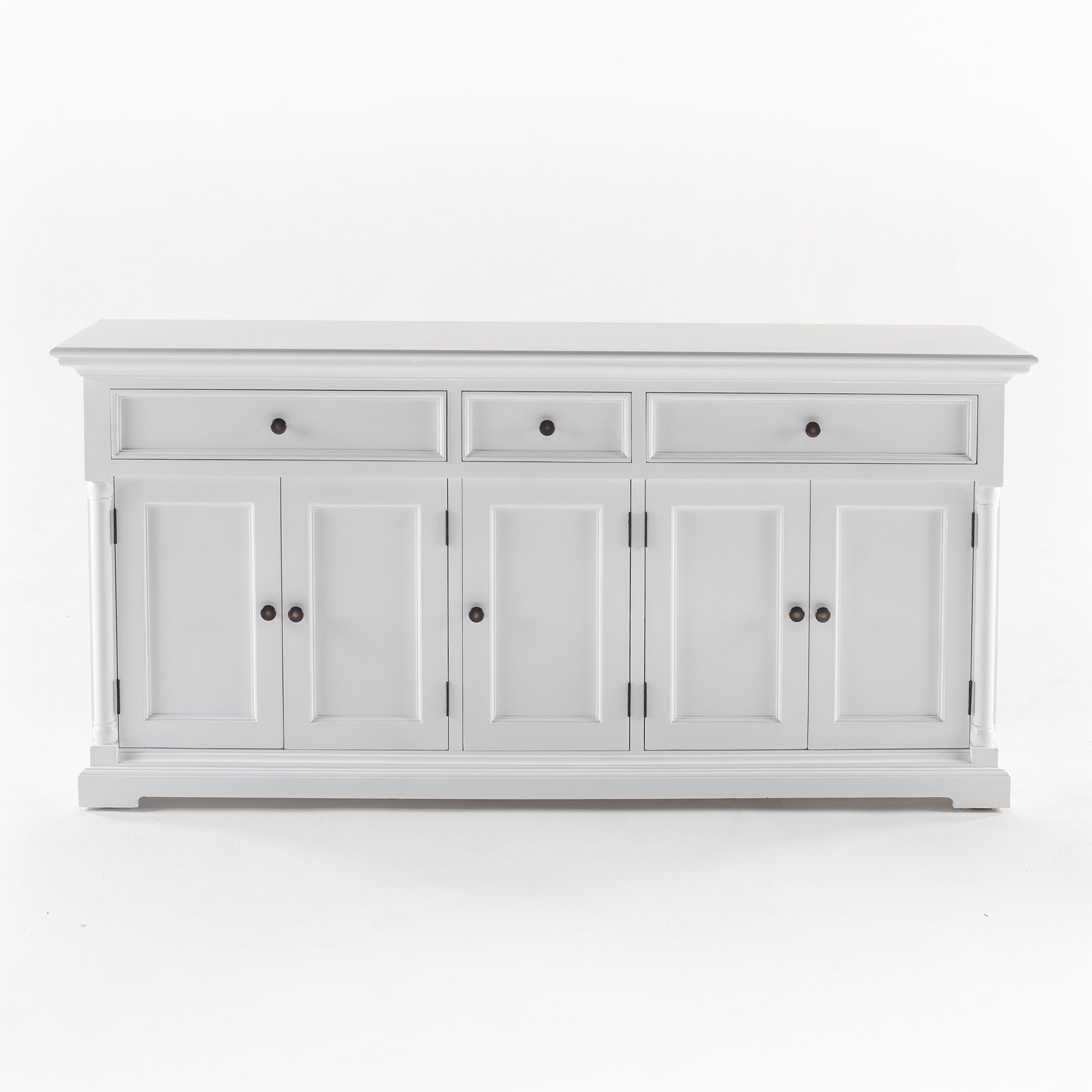 Provence French Country White Buffet with 5 Doors