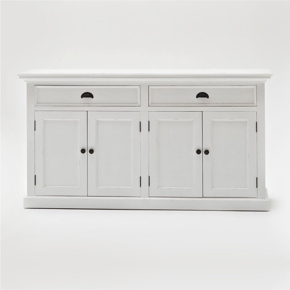 Halifax Coastal White Classic Buffet with 4 Doors and 2 Drawers